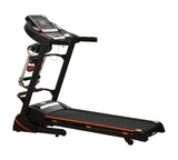 Alivio 3-Speed Multifunctional Foldable Treadmill with 6.5" LCD Display & Dual Barbell Attachments