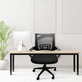 360° Swivel Adjustable Mesh Office Chair Executive Computer Chair Fabric Seat UK