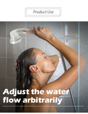 Alivio Shower Head High Turbo Pressure 40% Water Saving Laser Ionic 3 Filters
