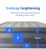 Alivio Inflatable Single Air Bed With Built-In Pump - Air Mattress