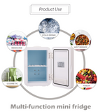 8L mini desktop tabletop fridge for caravan bedroom workshop light up mirror