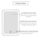 8L mini desktop tabletop fridge for caravan bedroom workshop light up mirror